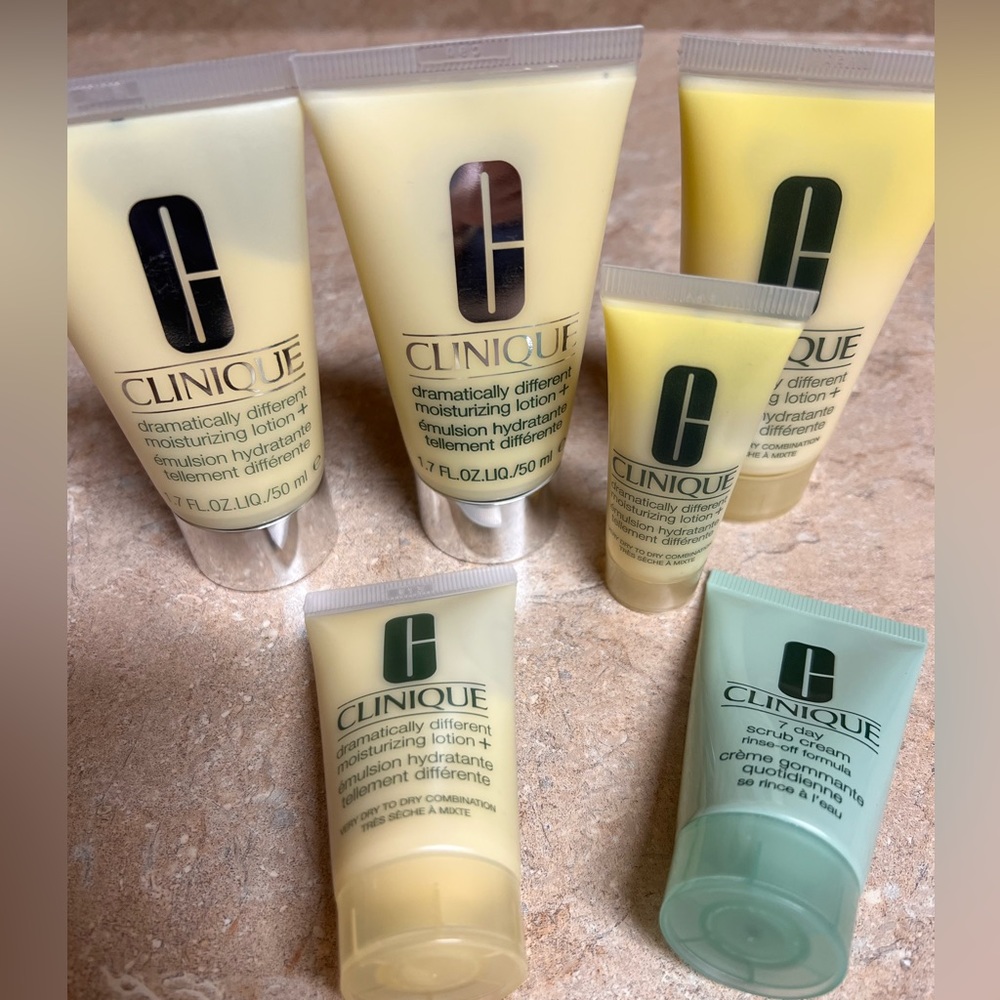 NEW! Clinique Lot of Dramatically Different Moisturizer and 7 day Scrub Cream